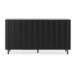 Commodes & Buffets<Normann Copenhagen Table d'appoint Rib 45x159 cm, Noir doux