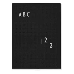 Tableaux Mémo<Design Letters Tableau pour lettres A4 , Noir