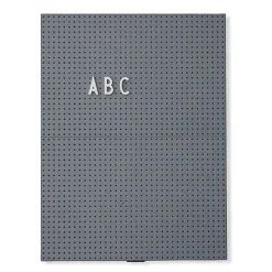 Tableaux Mémo<Design Letters Tableau pour lettres A4 , gris foncé