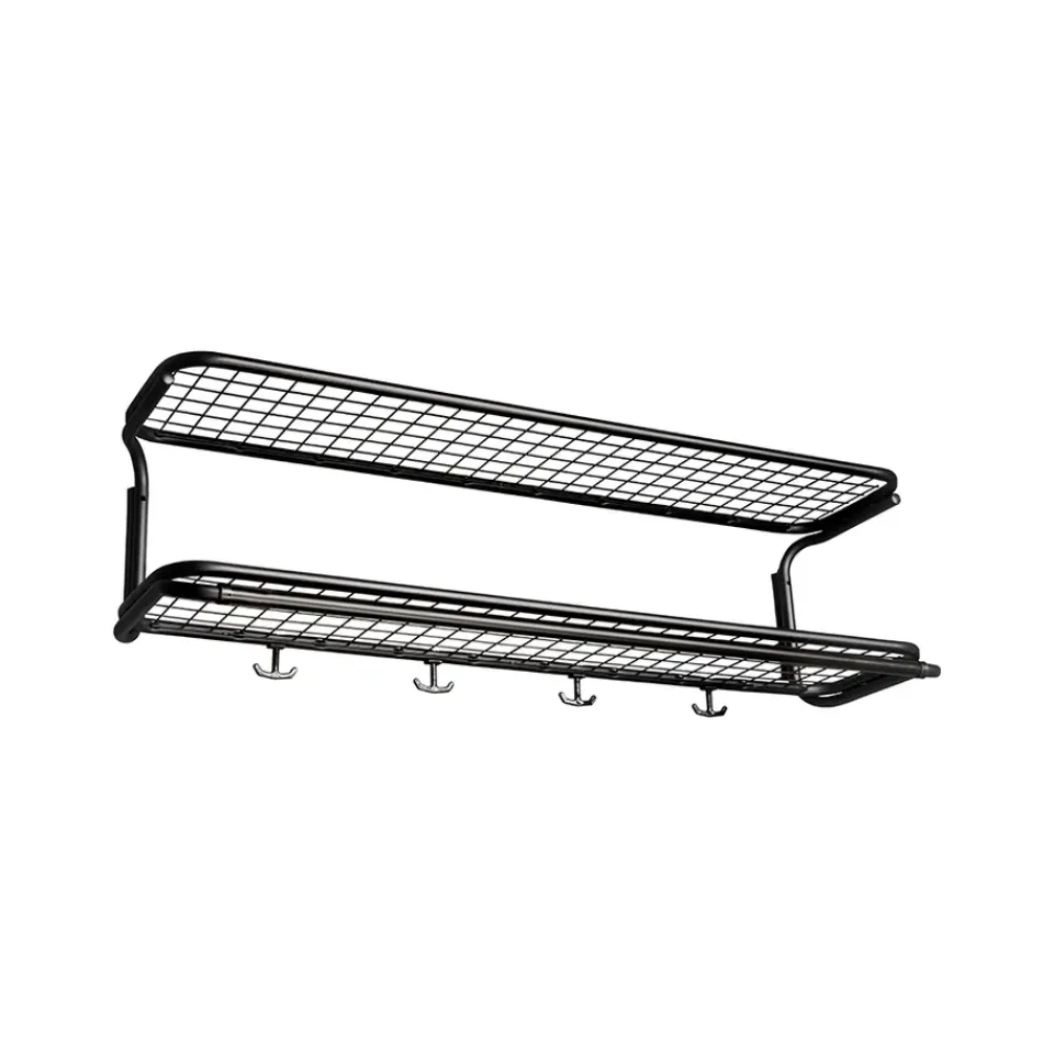 Patères & Étagères<Essem Design Étagère à chapeaux Classic 650, noir/noir, 2 niveaux, 90 cm