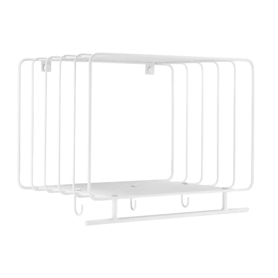 Patères & Étagères<Scandi Living Étagère à chapeaux Nod 45 cm, White