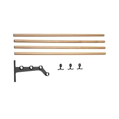 Patères & Étagères<Essem Design Étagère à chapeaux Nostalgi 291 à assembler, chêne, structure laquée noir