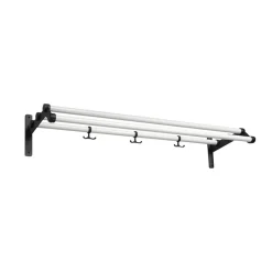 Patères & Étagères<Essem Design Étagère à chapeaux Nostalgi 291, blanc, structure noire