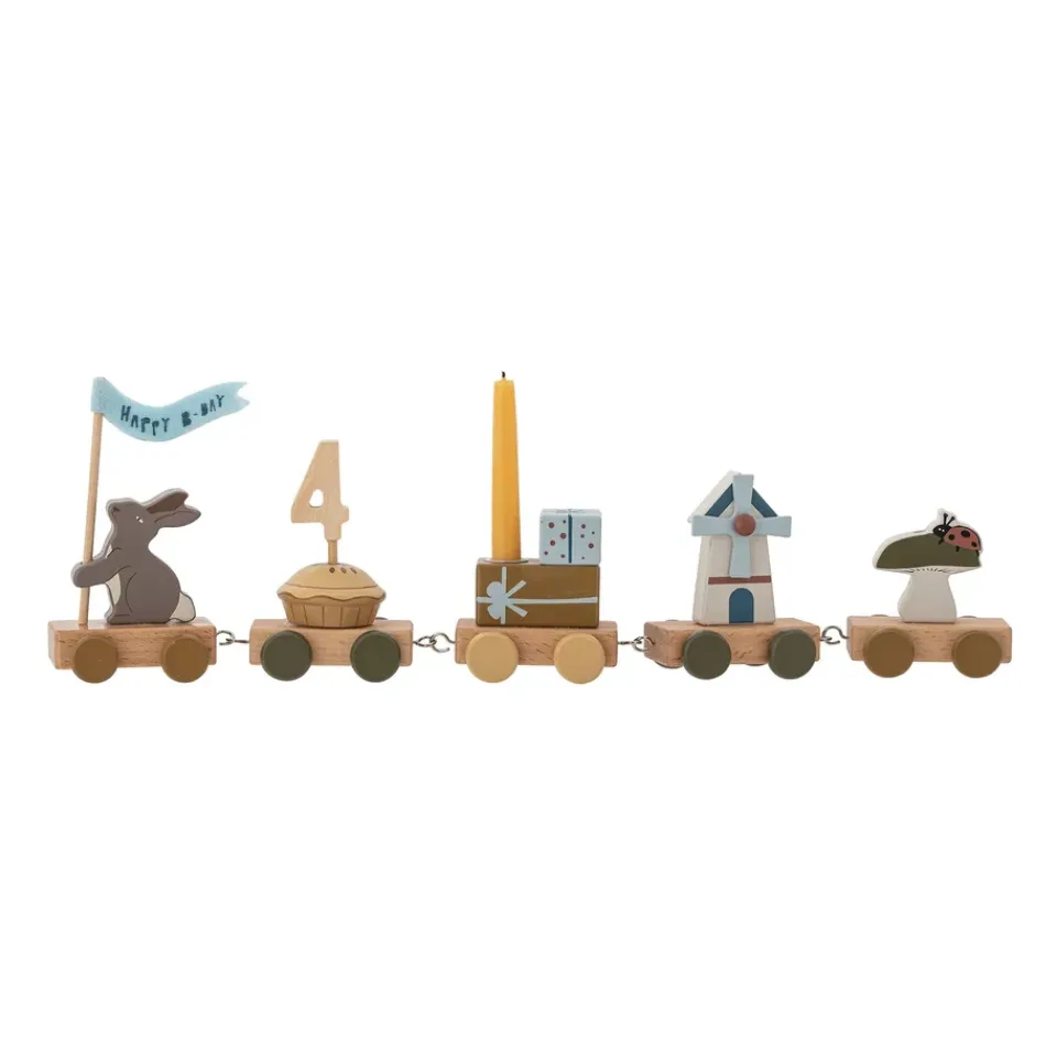 Accessoires Pour Chambre D'Enfants|Accessoires Pour Chambre D'Enfants<Bloomingville Train anniversaire Alfi 39 cm, Marron