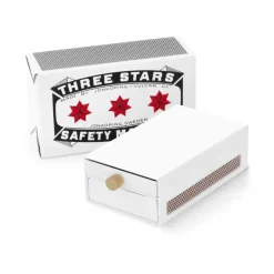 Accessoires Pour Bougies<Solstickan Design Étui à allumettes Three Stars grand, Blanc