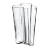 Vases<Iittala Vase Alvar Aalto 200 mm, Verre à bulles transparent, Édition anniversaire