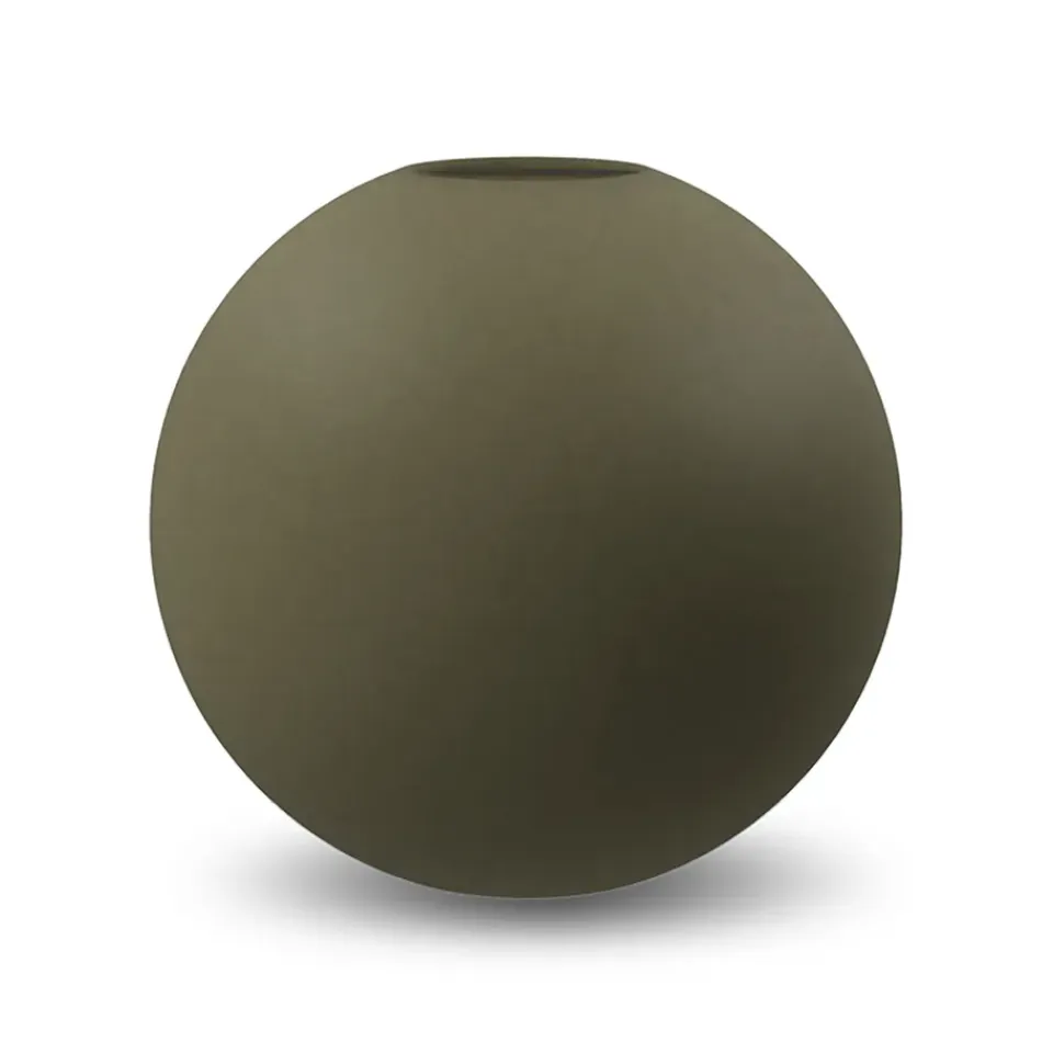 Vases<Cooee Design Vase Ball olive, 20 cm
