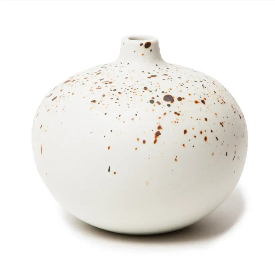 Vases<Lindform Vase Bari, Freckles melange matt, M