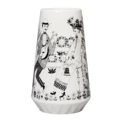 Vases<Arabia Vase Emilia 19 cm, Noir-blanc