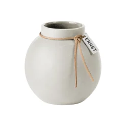 Vases<ERNST Vase en grès blanc, 10 cm