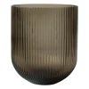 Vases<DBKD Vase en verre Simple Stripe brown, Large