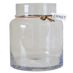 Vases<ERNST Vase Verre H18 cm Ø 12,5 cm, Transparent