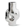Vases<HKliving Vase Gleam high, Chrome