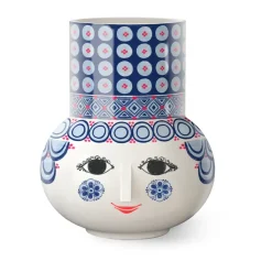 Vases<Bjørn Wiinblad Vase Olga 20 cm, Bleu