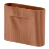 Vases<Muuto Vase Ridge 16,5 cm, Terracotta