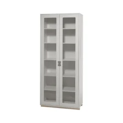 Vitrines & Présentoirs<Asplund Vitrine haute Snö F, Light grey, support en bouleau, dj.30 cm