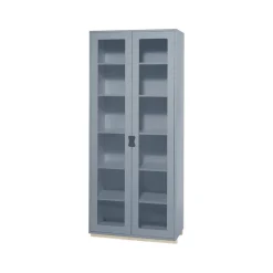 Vitrines & Présentoirs<Asplund Vitrine haute Snö F, Nordic blue, support en bouleau, dj.30 cm