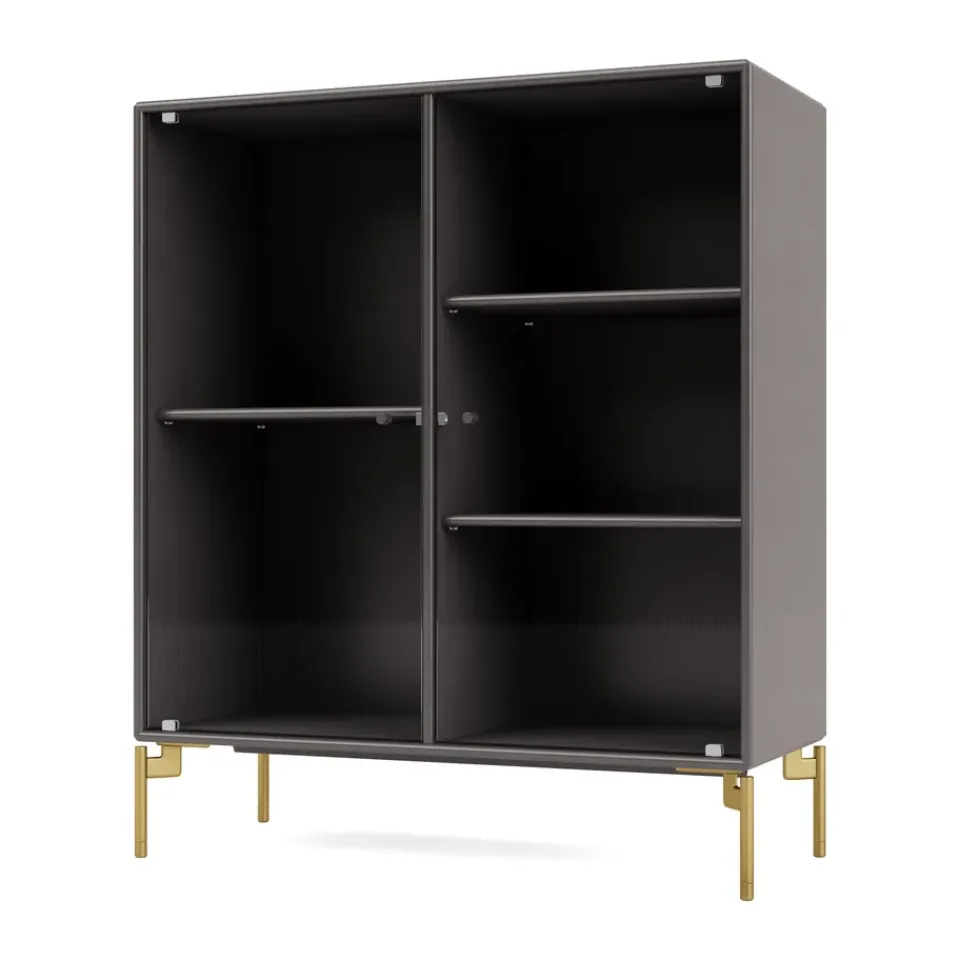 Vitrines & Présentoirs<Montana Vitrine Ripple II 69,6x82,2x30 cm, Coffee-pieds Brass
