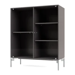 Vitrines & Présentoirs<Montana Vitrine Ripple II 69,6x82,2x30 cm, Coffee-pieds Chrome