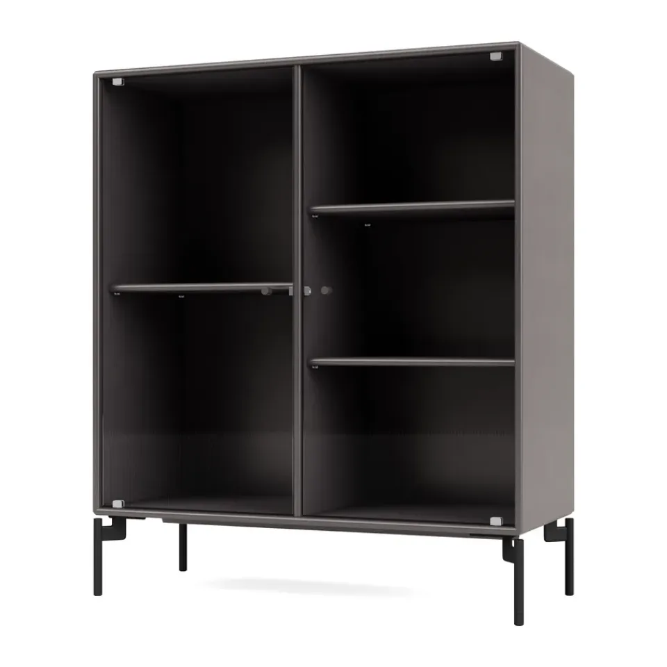 Vitrines & Présentoirs<Montana Vitrine Ripple II 69,6x82,2x30 cm, Coffee-pieds Black