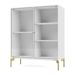Vitrines & Présentoirs<Montana Vitrine Ripple II 69,6x82,2x30 cm, NewWhite-pieds Brass