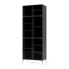 Vitrines & Présentoirs<Montana Vitrine Ripple IV 69,6x187,2x38 cm, Anthracite-pieds Brass