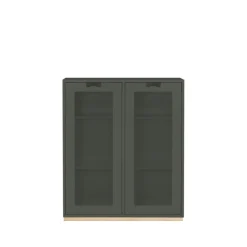 Vitrines & Présentoirs<Asplund Vitrine Snö E, Green khaki, support en bouleau, dj.42 cm