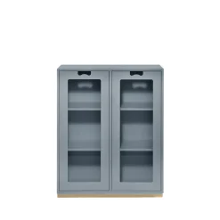 Vitrines & Présentoirs<Asplund Vitrine Snö E, Nordic blue,support en bouleau, dj.42 cm