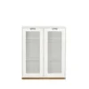 Vitrines & Présentoirs<Asplund Vitrine Snö E, White, support en chêne, dj.30 cm