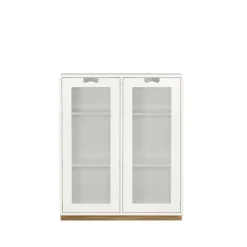 Vitrines & Présentoirs<Asplund Vitrine Snö E, White, support en chêne, dj.30 cm