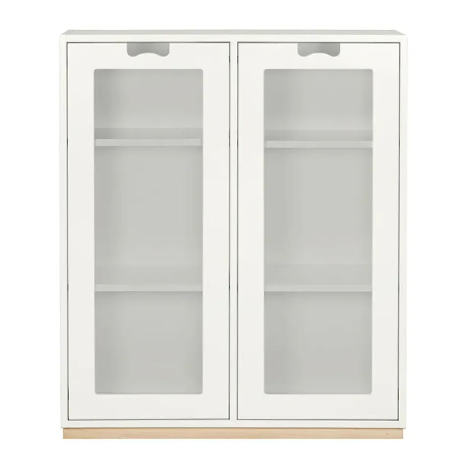 Vitrines & Présentoirs<Asplund Vitrine Snö E, White, support en bouleau, dj.42 cm
