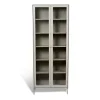 Vitrines & Présentoirs<Mavis Vitrine Volt 190 cm beige, Détails en acier inoxydable