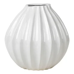 Vases<Broste Copenhagen Wide vase ivoire, 30 cm